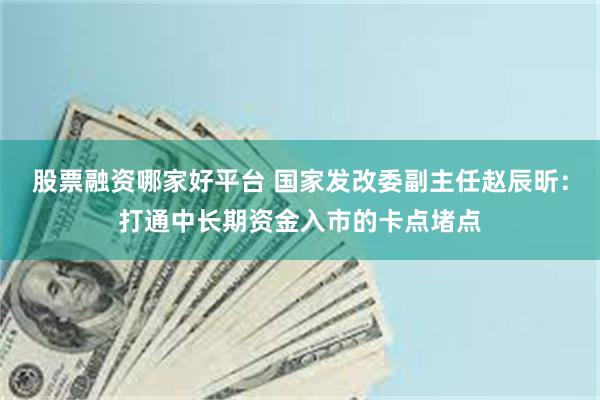 股票融资哪家好平台 国家发改委副主任赵辰昕：打通中长期资金入市的卡点堵点